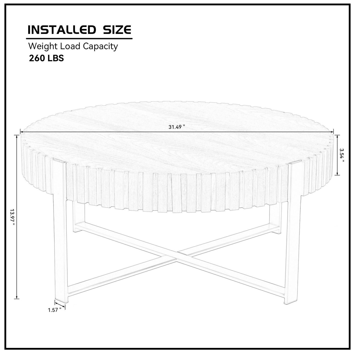 Sonoma Craftsman Handcraft Drum Coffee Table