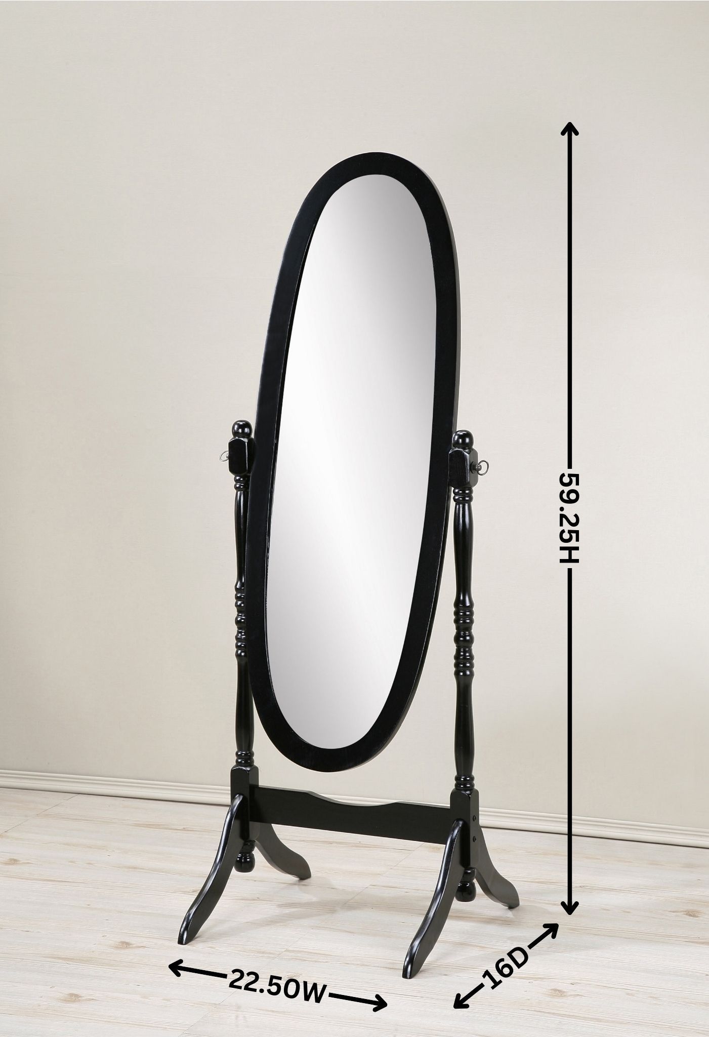 Fitch Traditional Cheval Mirror