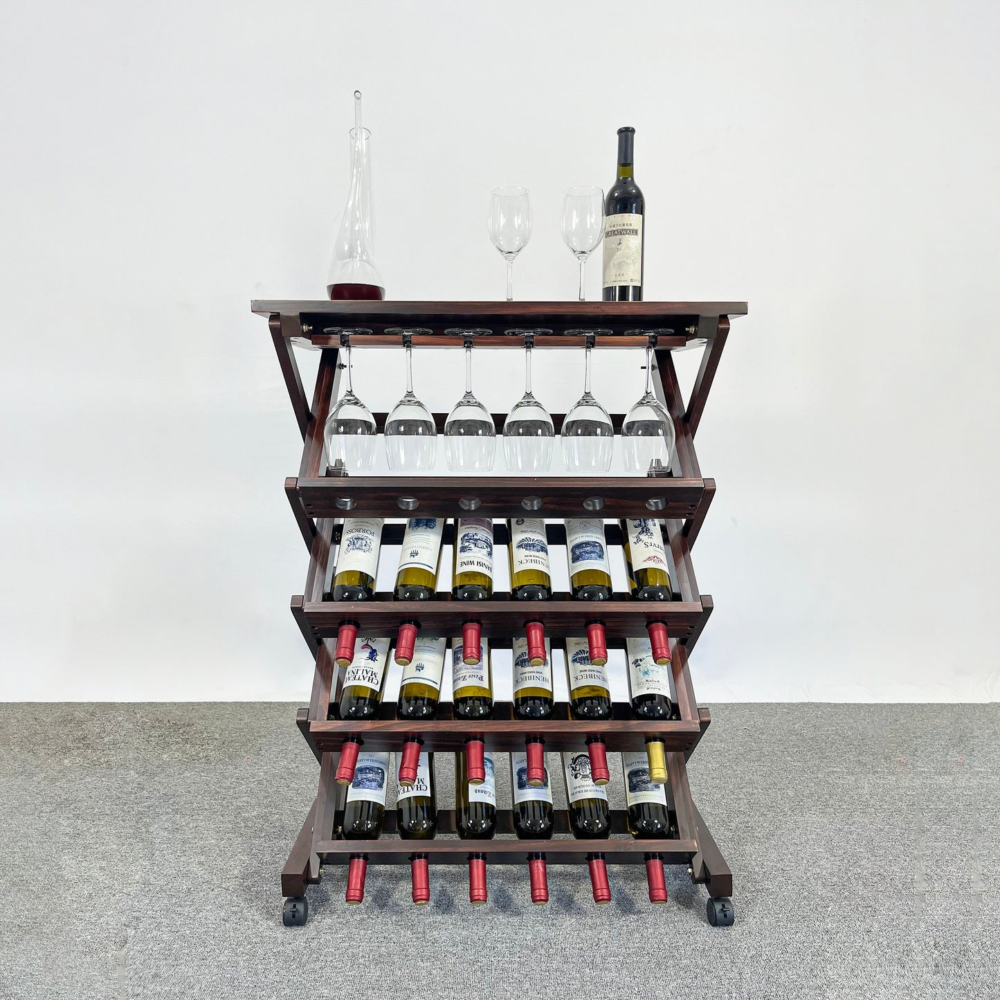 Centerville Craftsman 26 Bottles Freestanding Wine Rack