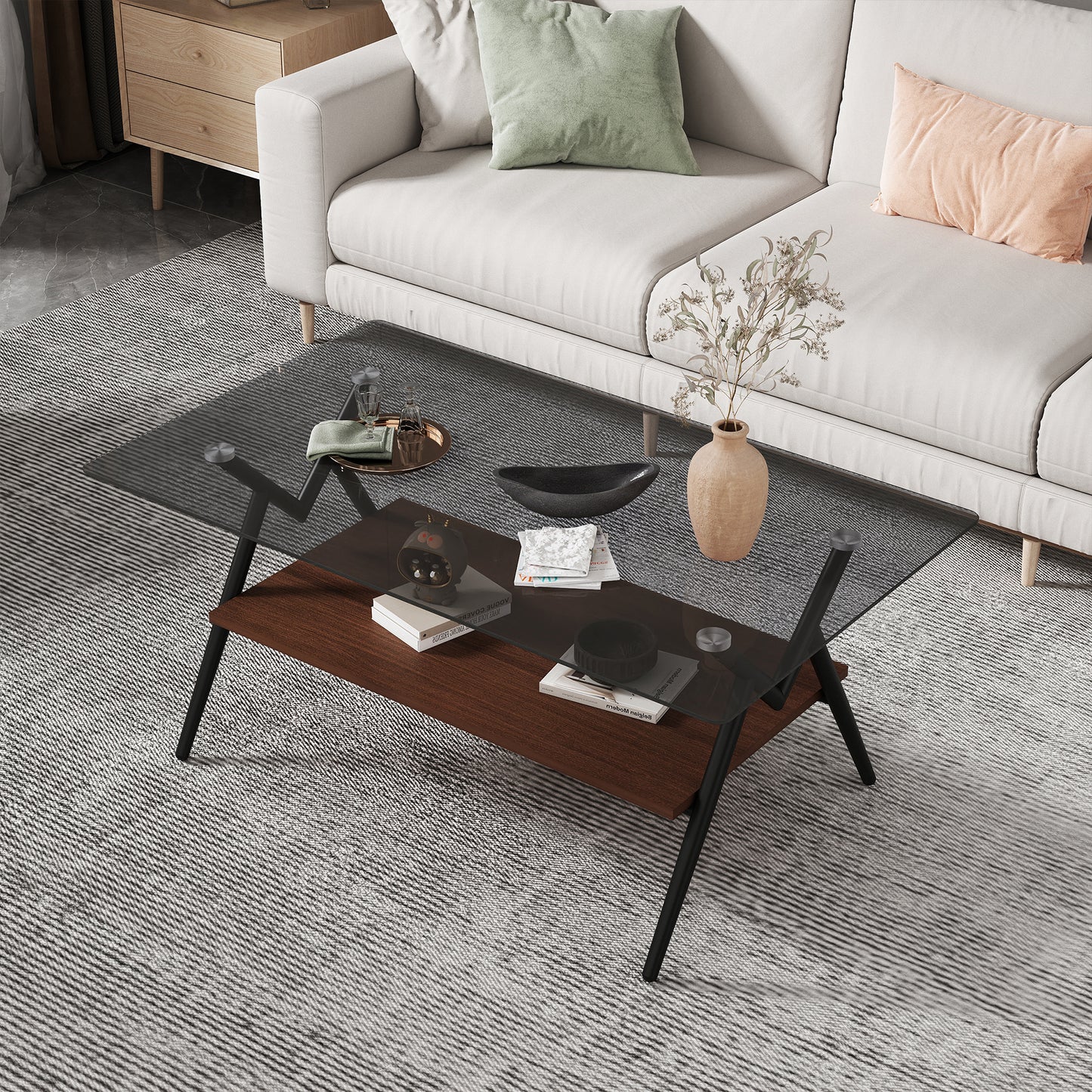 Amity Modern Rectangle Coffee Table