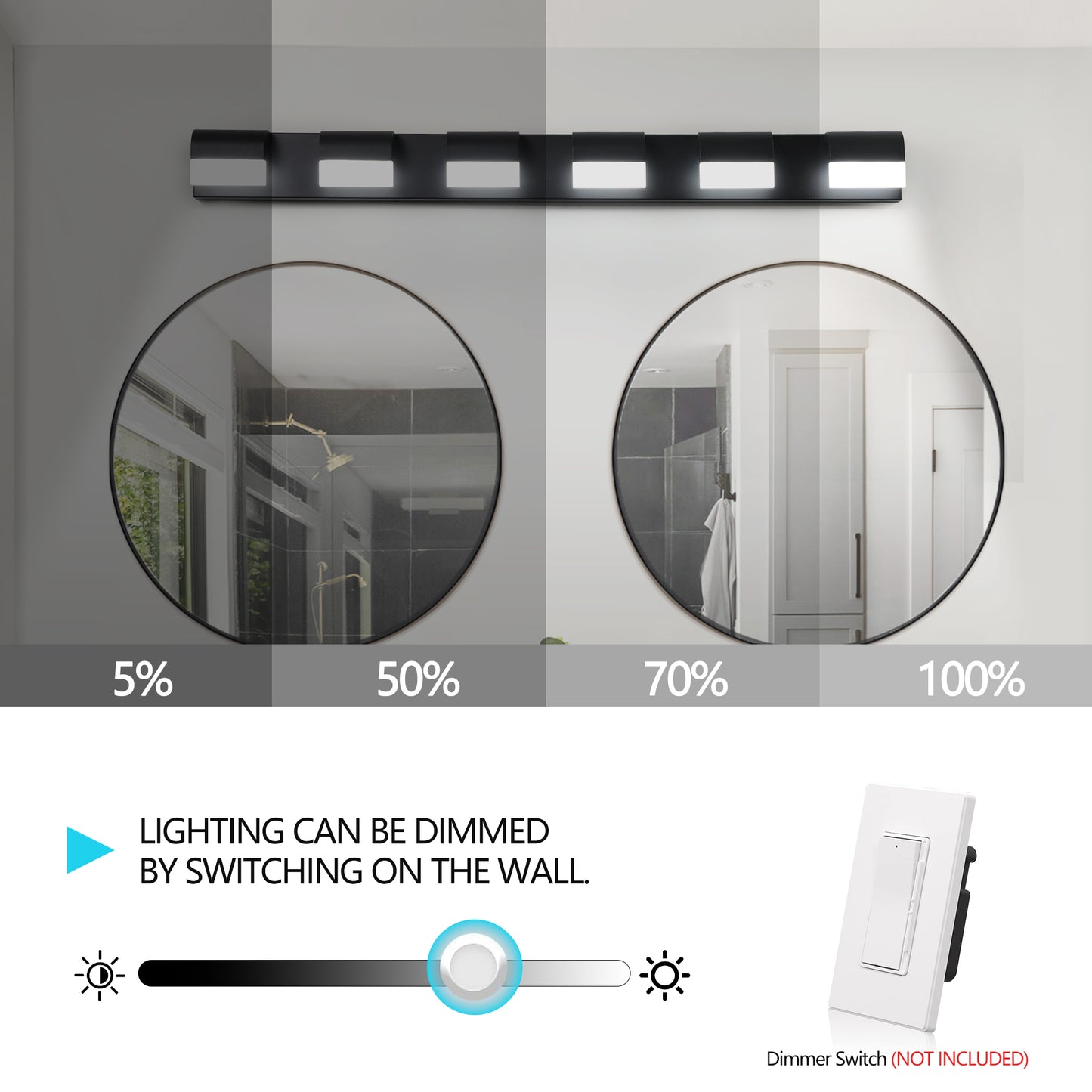 Warmsprings Modern Bathroom Vanity Lighting