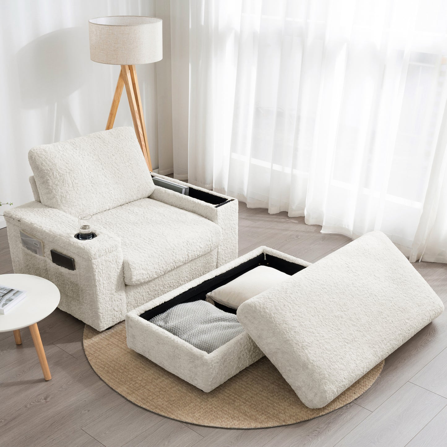 Sonoma Contemporary Faux Fur Chaise
