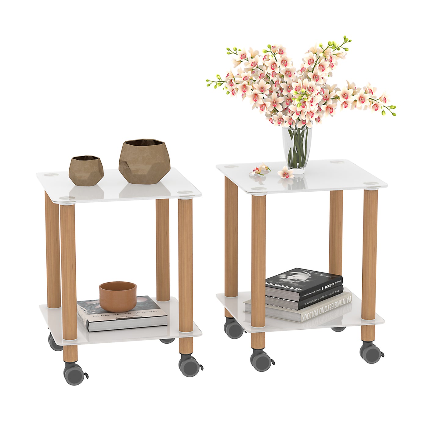 Jiron Modern Oak Side Table
