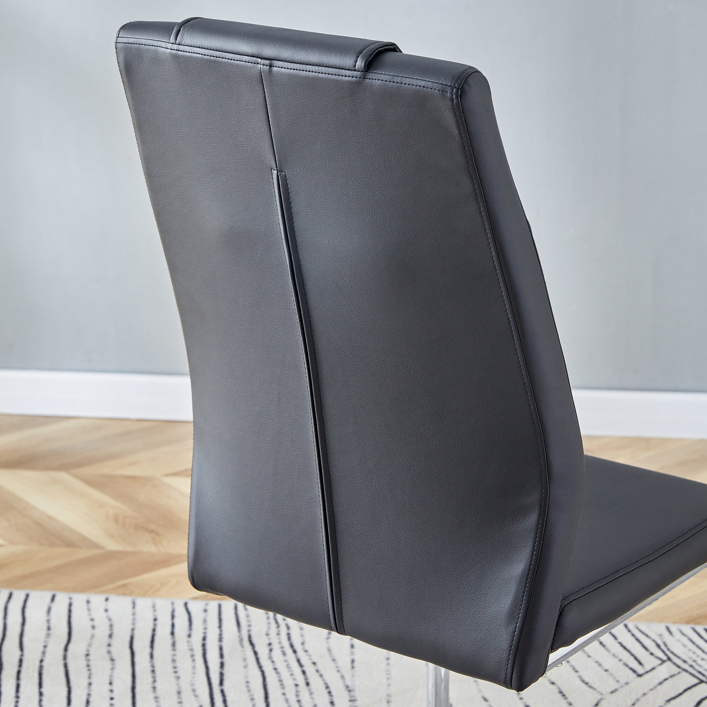 Healdsburg Modern Leather Dining Chairs