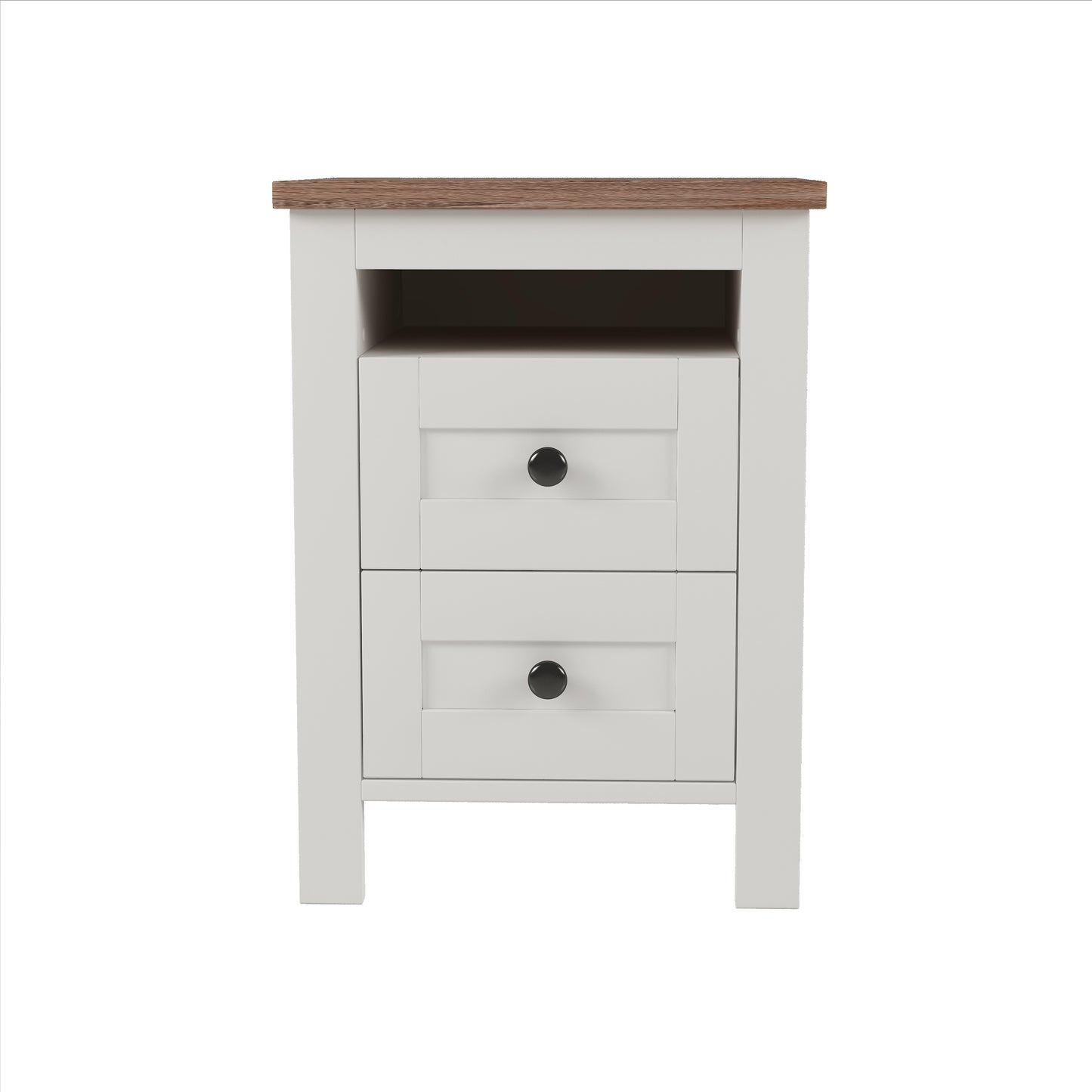 Warmsprings Modern Farmhouse Wooden Nightstand