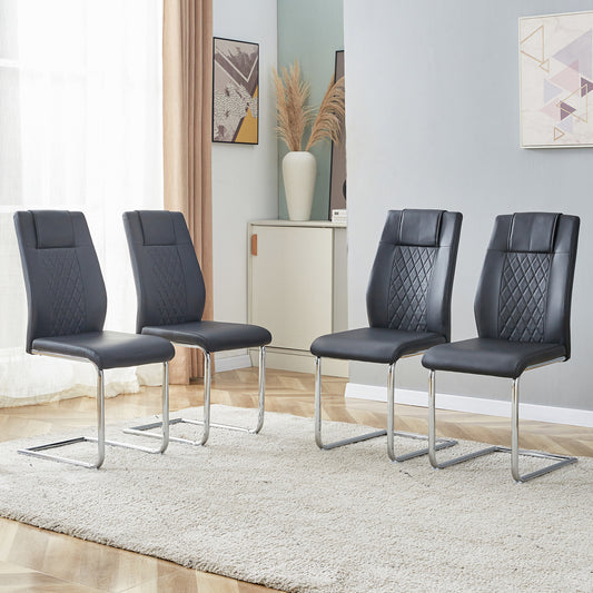 Healdsburg Modern Leather Dining Chairs