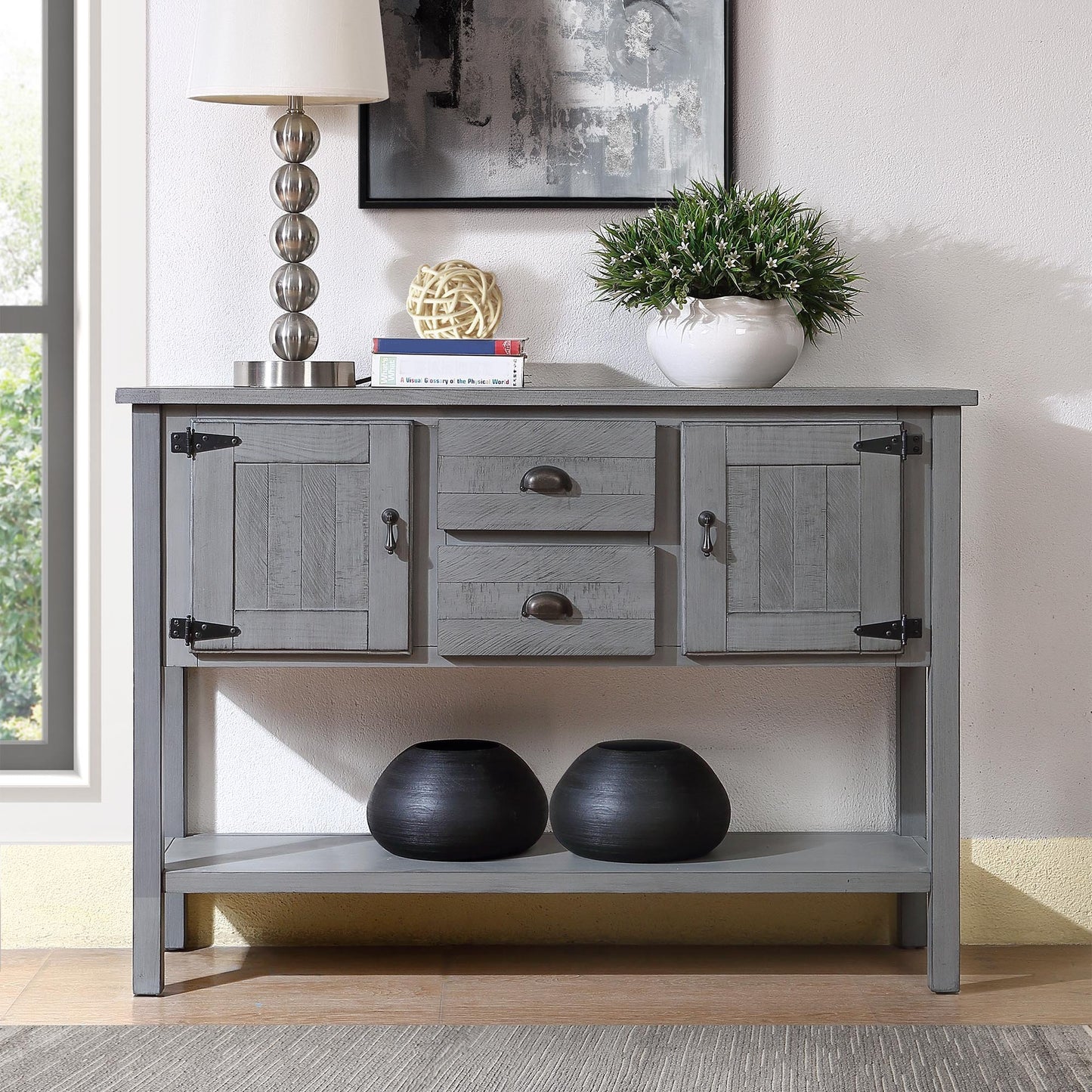 Marcel Craftsman Antique Wooden Sideboard