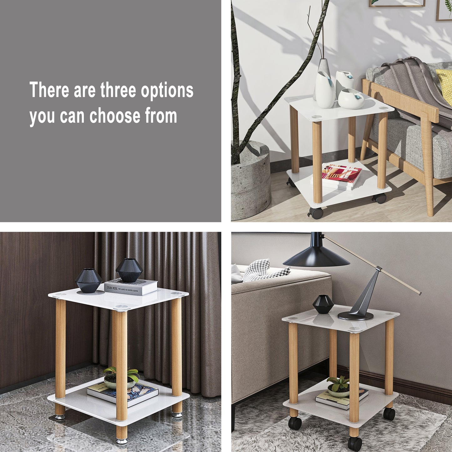 Jiron Modern Oak Side Table