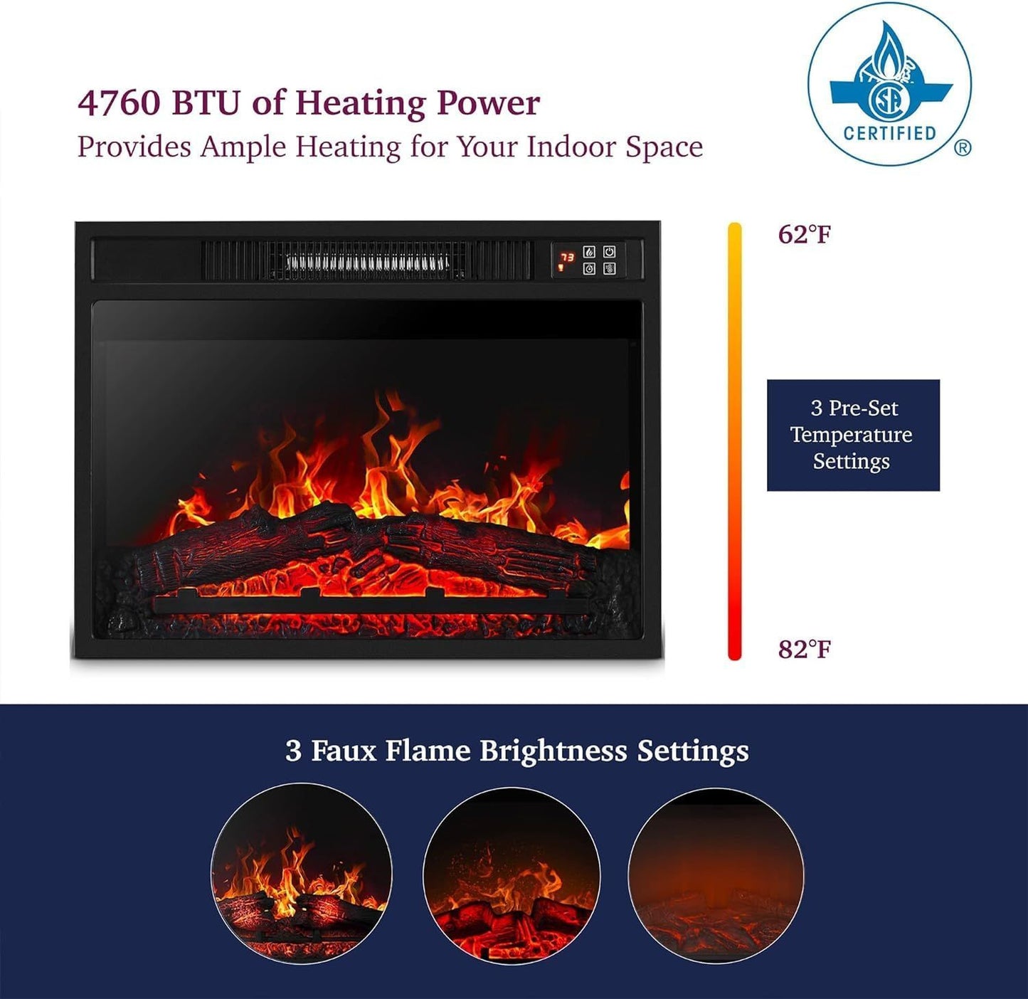 Lula Industrial Infrared Electric Fireplace