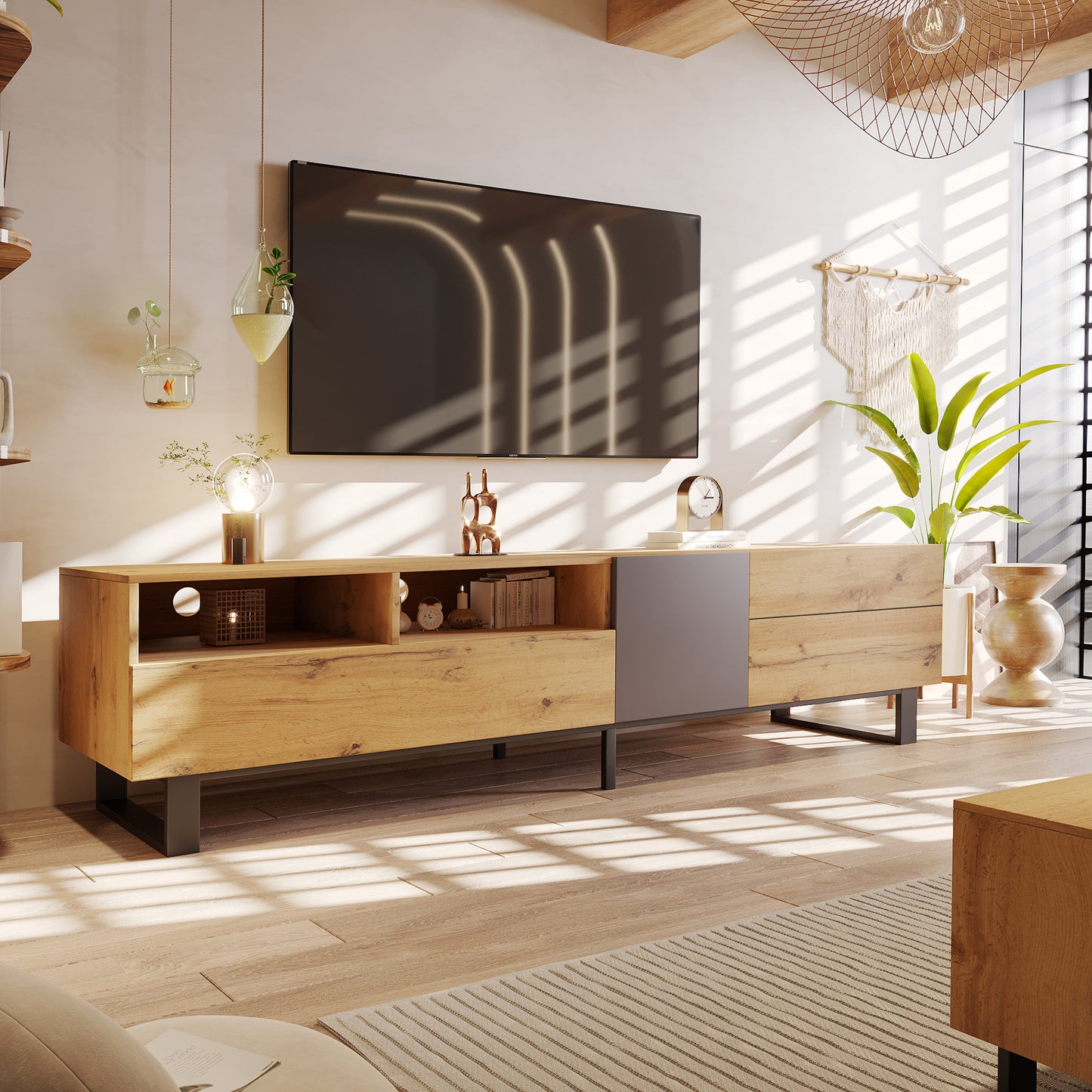 Healdsburg Modern TV Console Entertainment