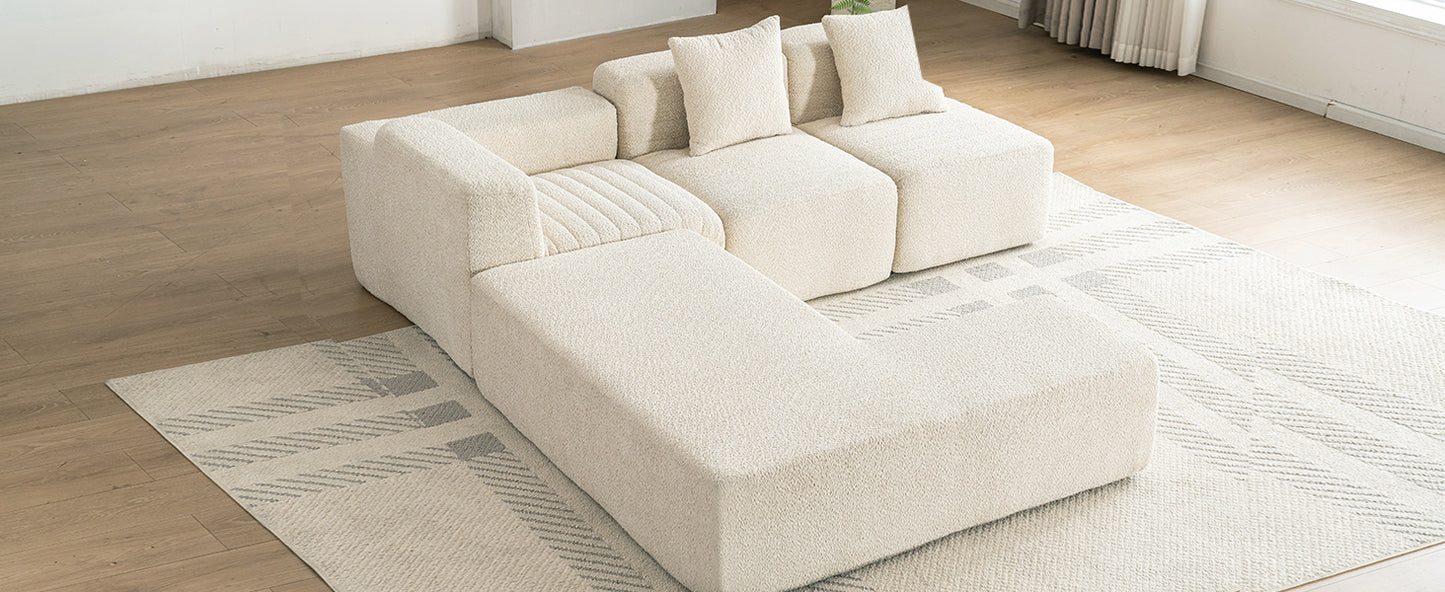 Luz Contemporary Sectional Sofa Set