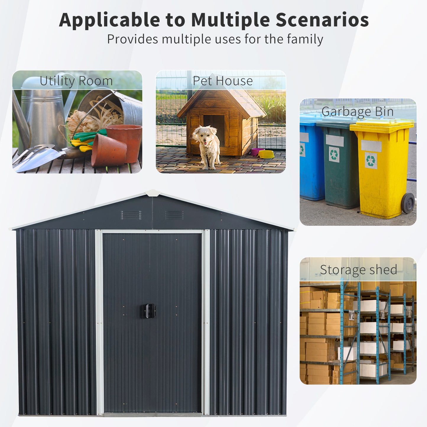 Westport Industrial Outdoor Metal Storage Shed