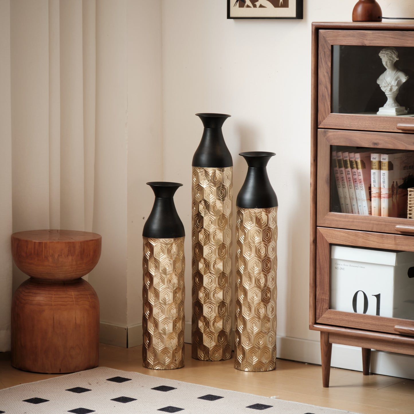 Centerville Modern Floor Metal Vases