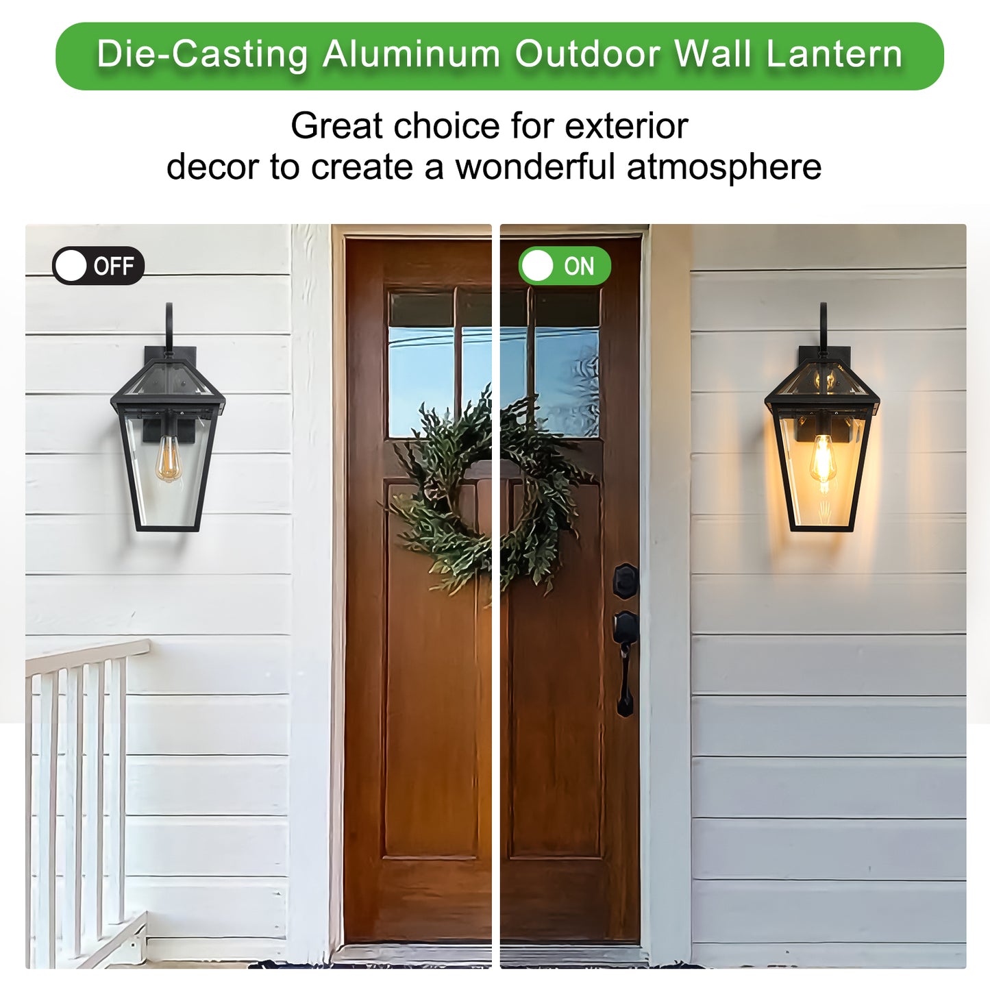 Warmsprings Modern Waterproof Wall Lamp
