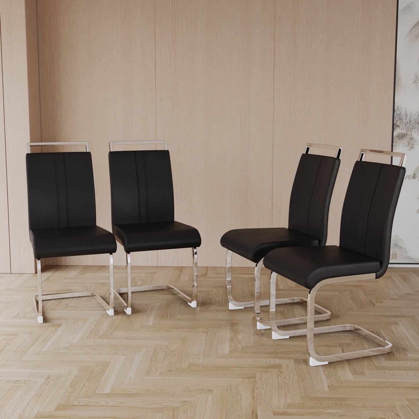 Cleo Modern PU Leather Chairs
