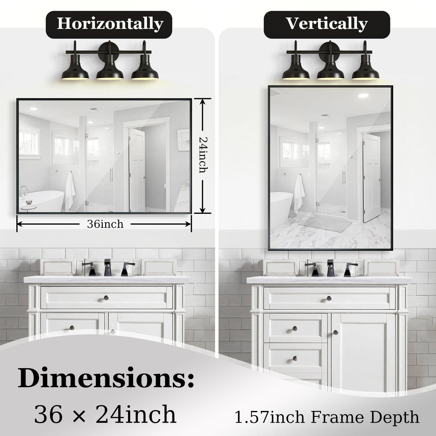 Niles Modern Rectangular Wall Mirror