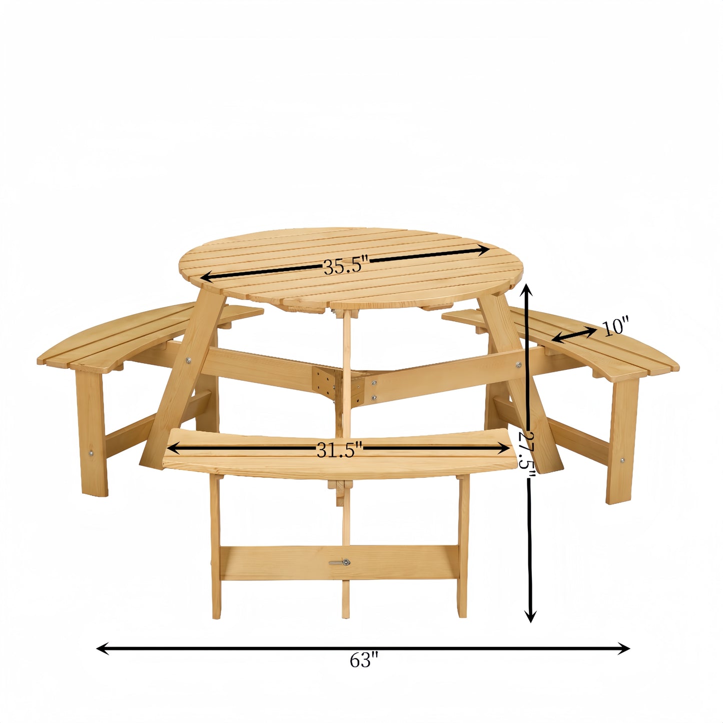 Centerville Contemporary Outdoor Picnic Table