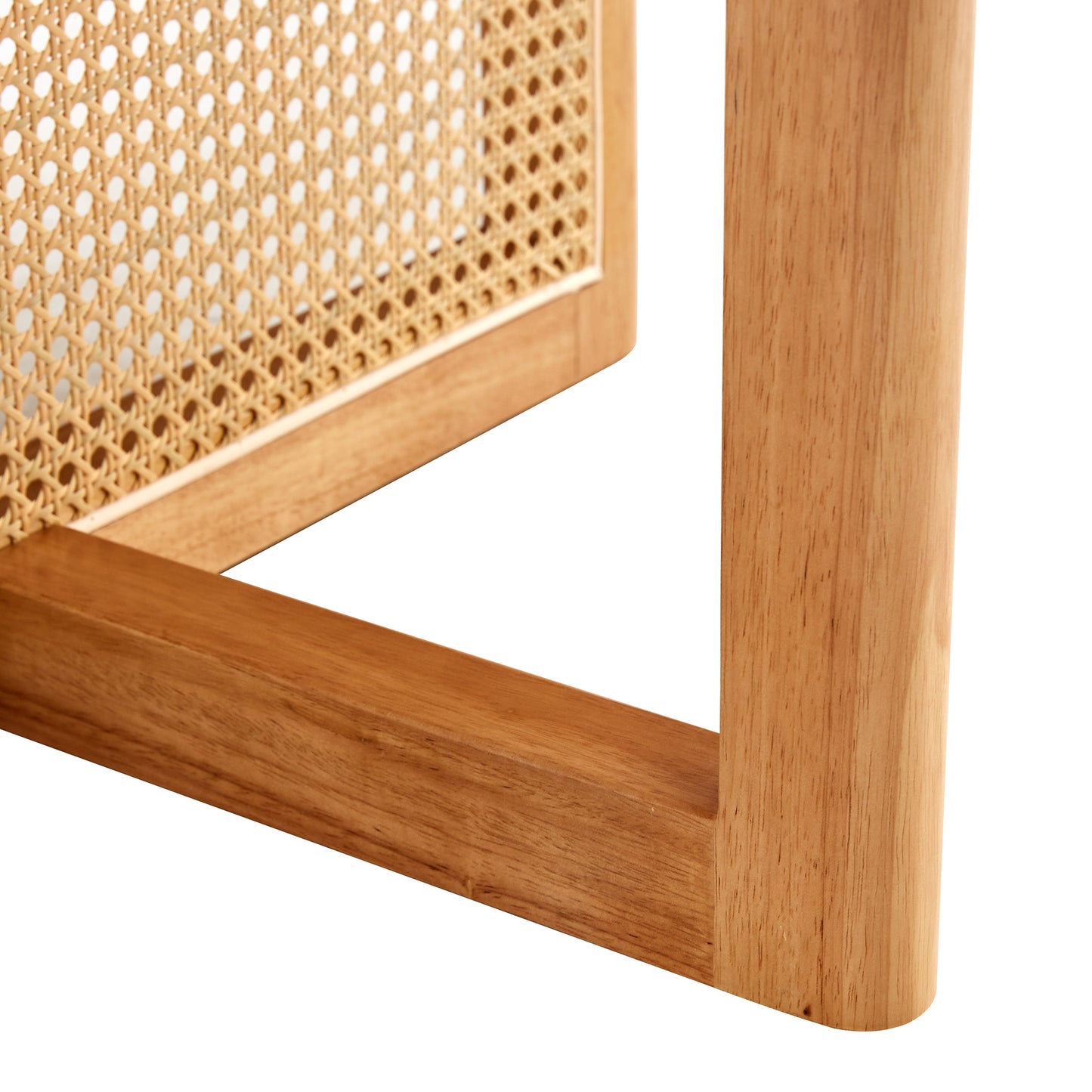 Calista Mid-Century Natural Faux Coffee Table