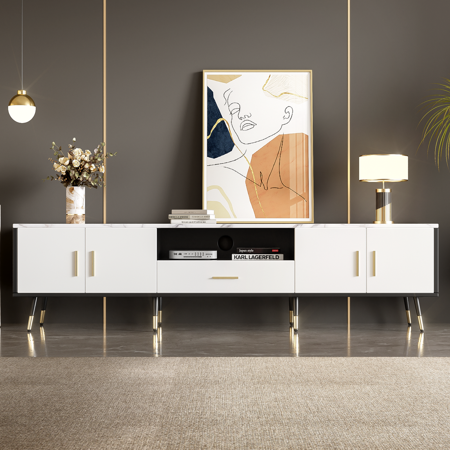 Sonoma Modern Velvet TV Stand