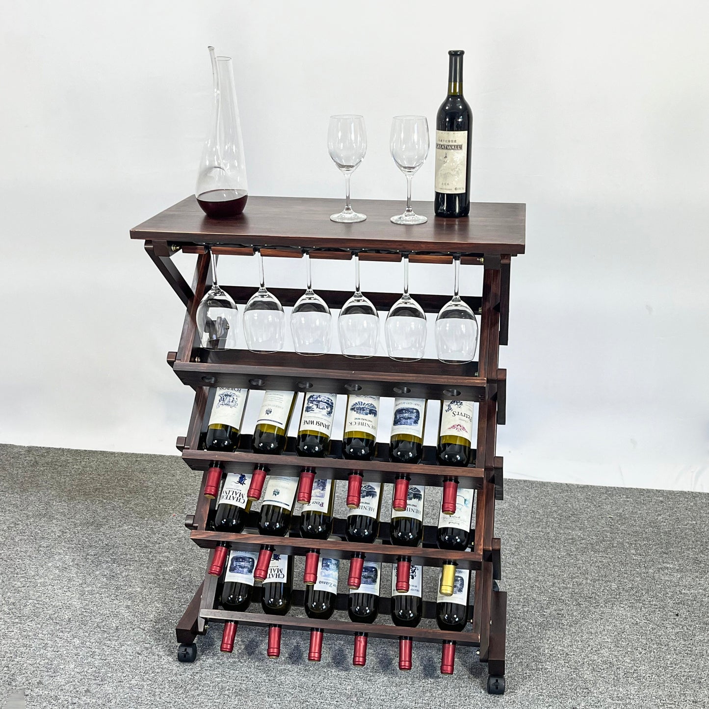 Centerville Craftsman 26 Bottles Freestanding Wine Rack