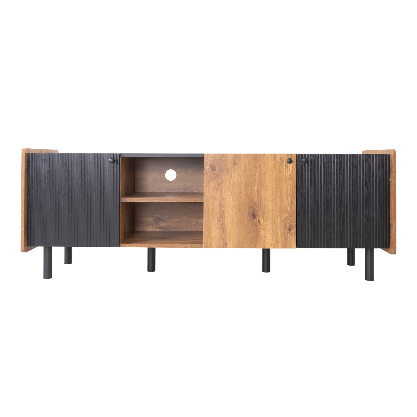 Mission Mid-Century TV Stand Console Table Entertainment