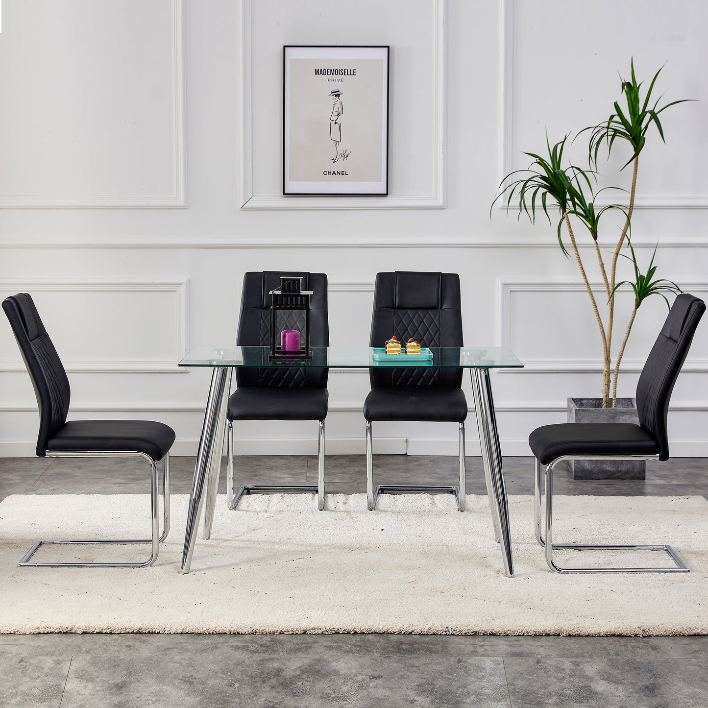 Healdsburg Modern Leather Dining Chairs