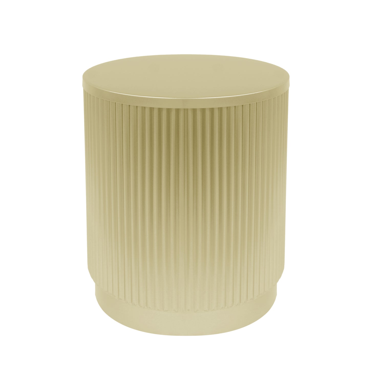 Elmcrest Modern Round Side Table Vertical Stripes