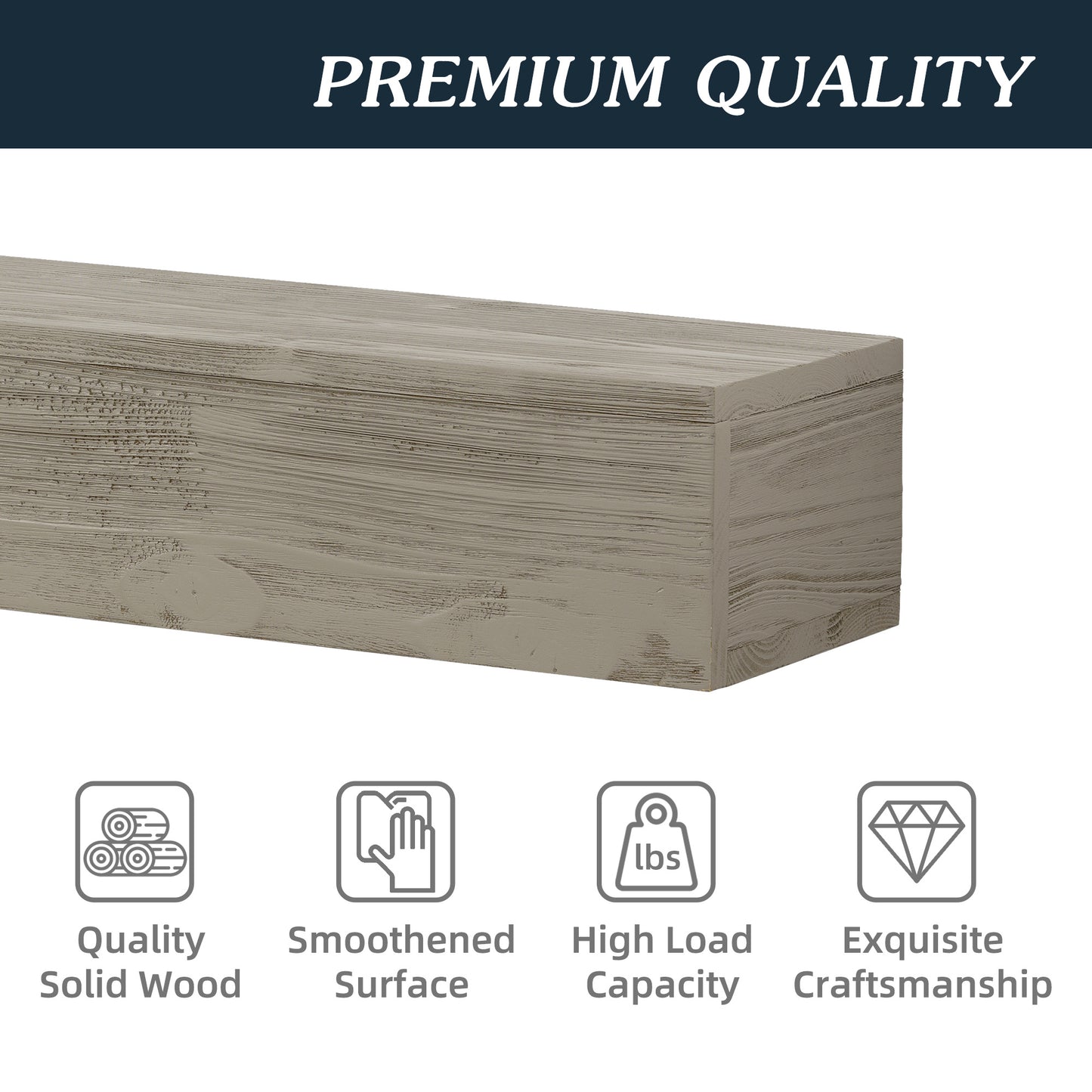 Oakridge Craftsman Wood Fireplace Mantel