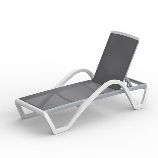 Westport Contemporary Aluminum Pool Lounge Chair