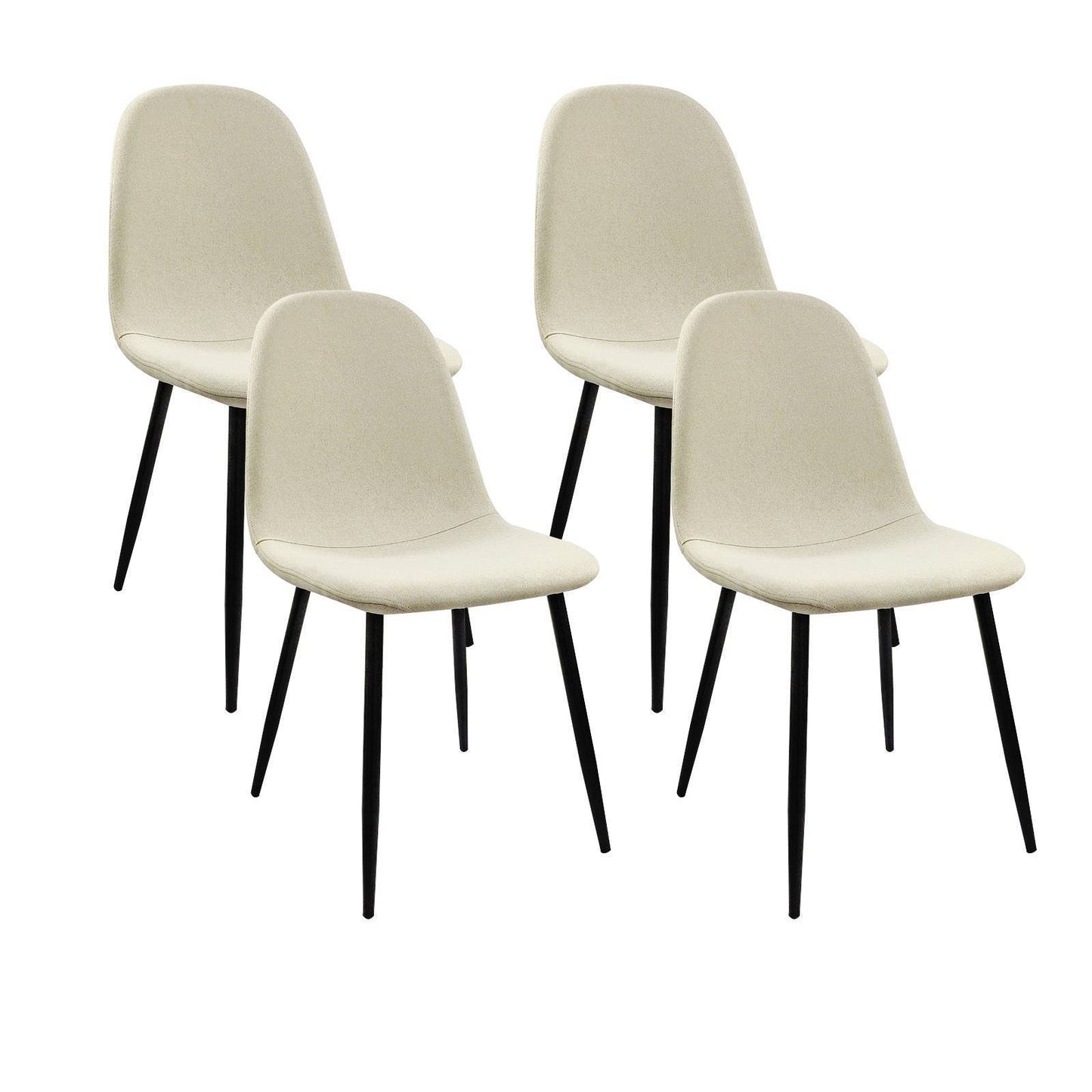 Eda Modern Linen Fabric Dining Chairs