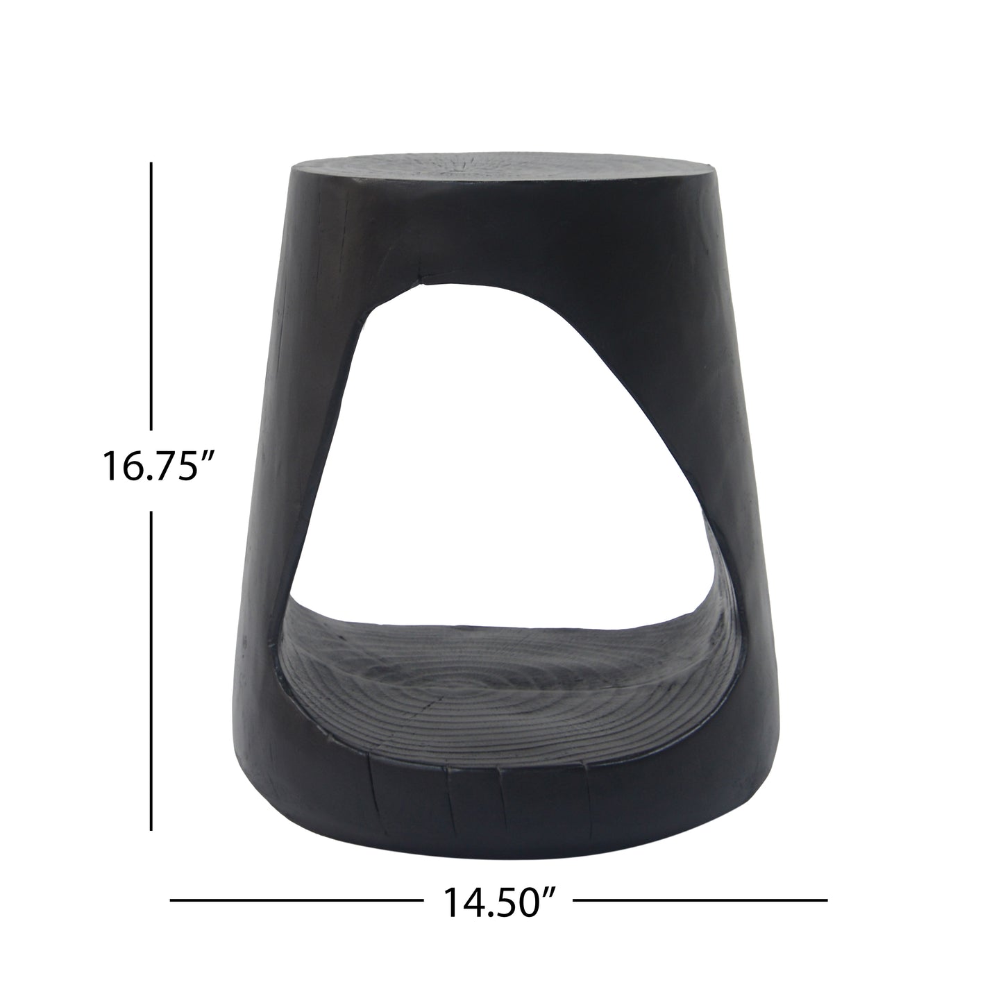 Calista Modern Hollow Side Table Wood-like