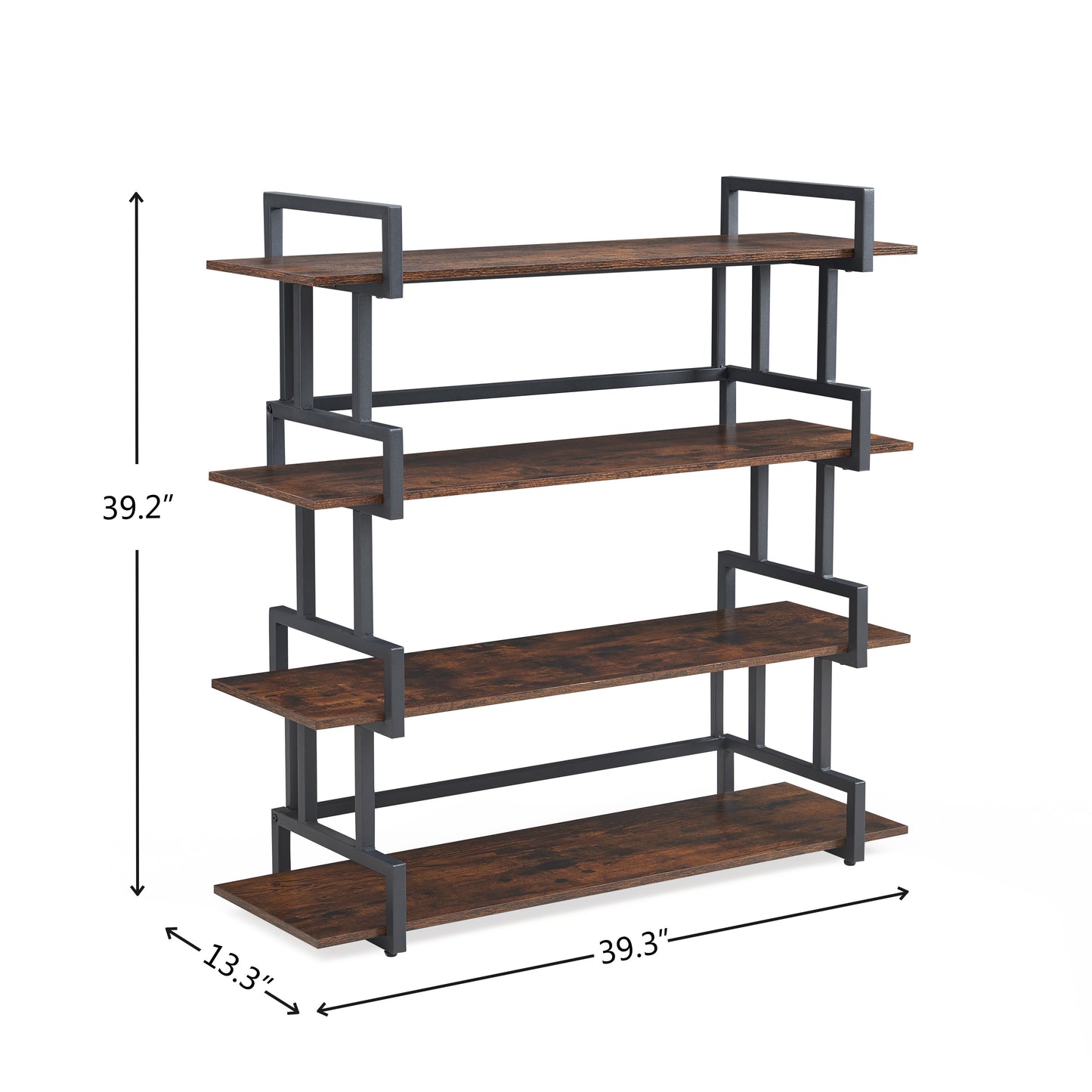 Marcel Modern Rustic Bookshelf Freestanding