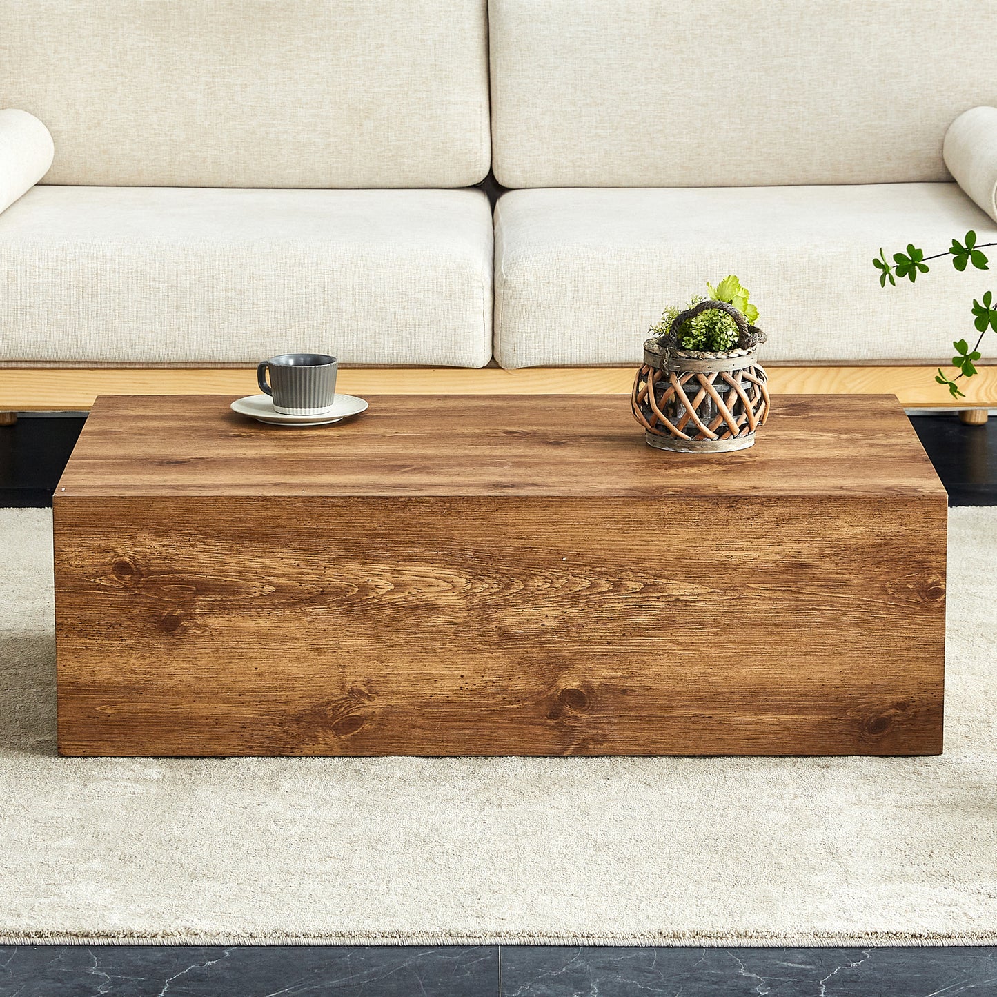 Sonoma Craftsman Wood Texture Table