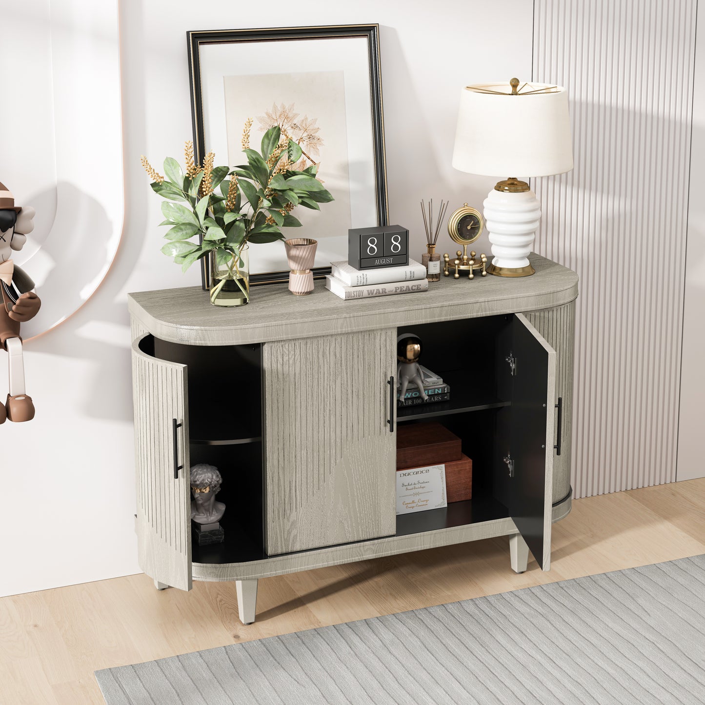 Fremont Modern Curved Sideboard