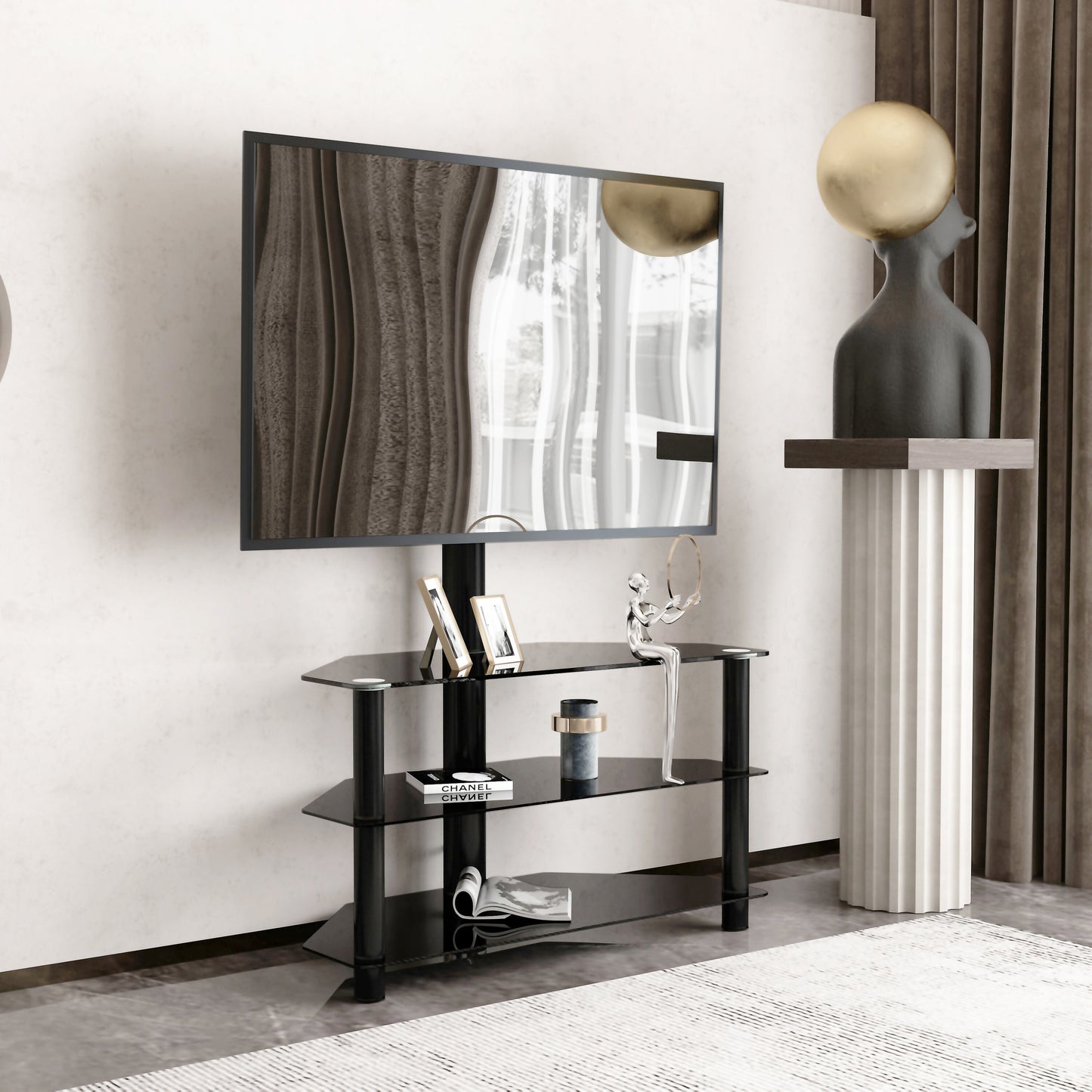 Jiron Modern Adjustable TV Stand Bracket