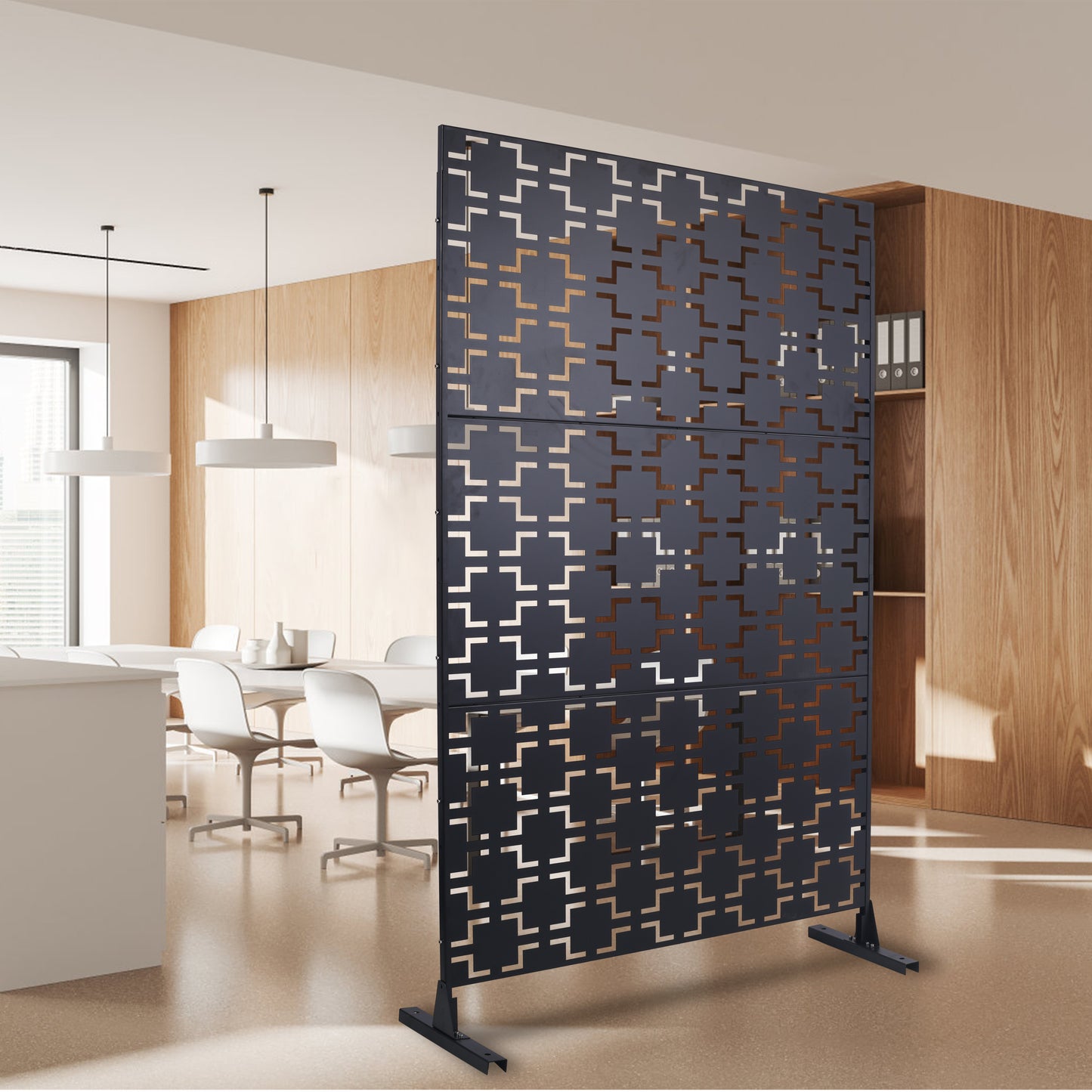 Cleo Industrial Metal Privacy Screen