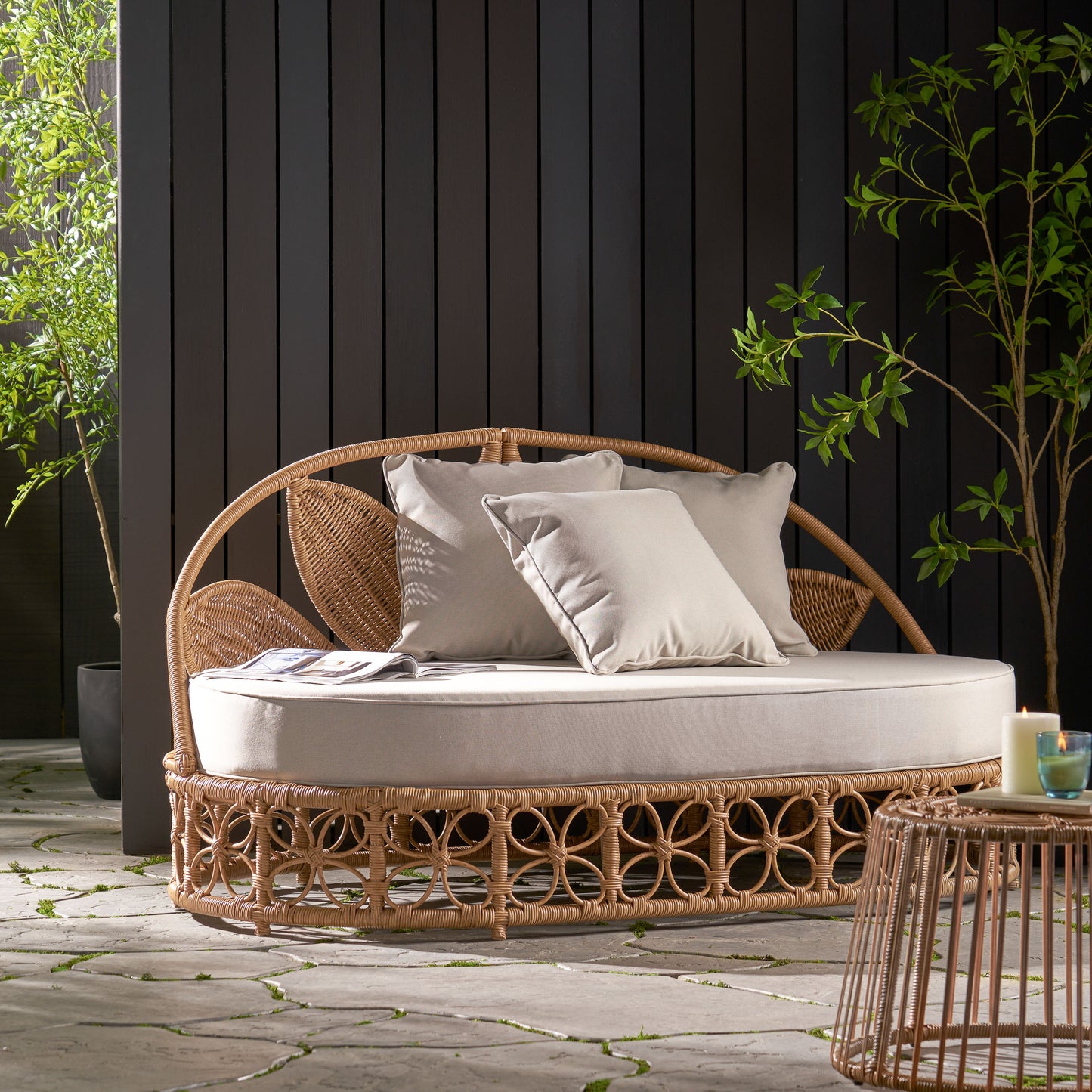 Amity Contemporary  Shane Velvet Daybed Sofa