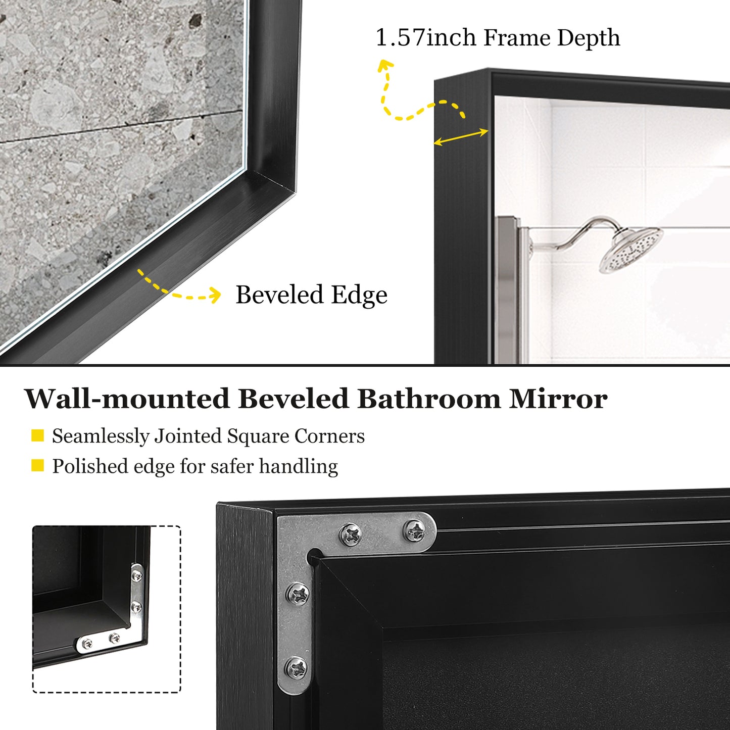 Niles Modern Rectangular Wall Mirror