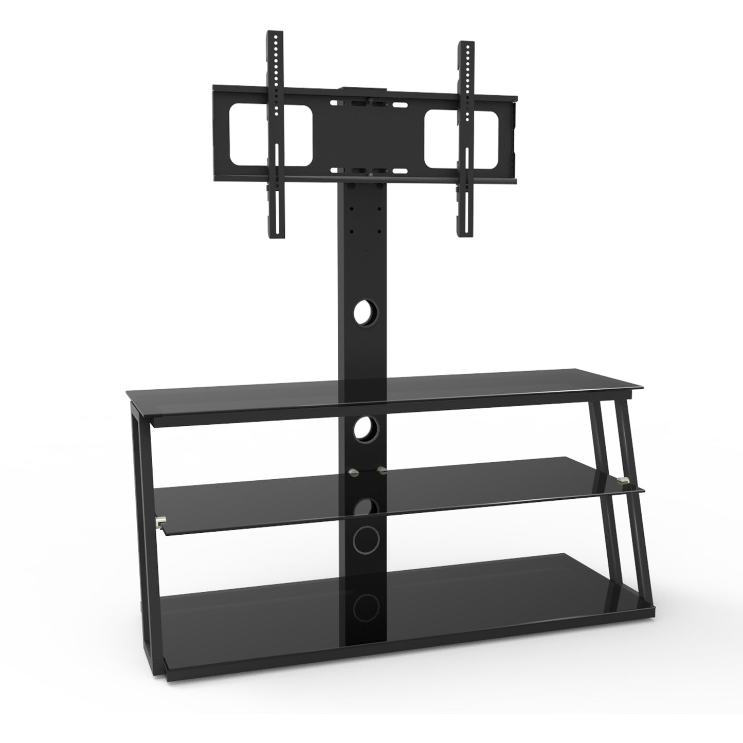 Oakridge Modern Multi-Function Adjustable Glass TV Stand