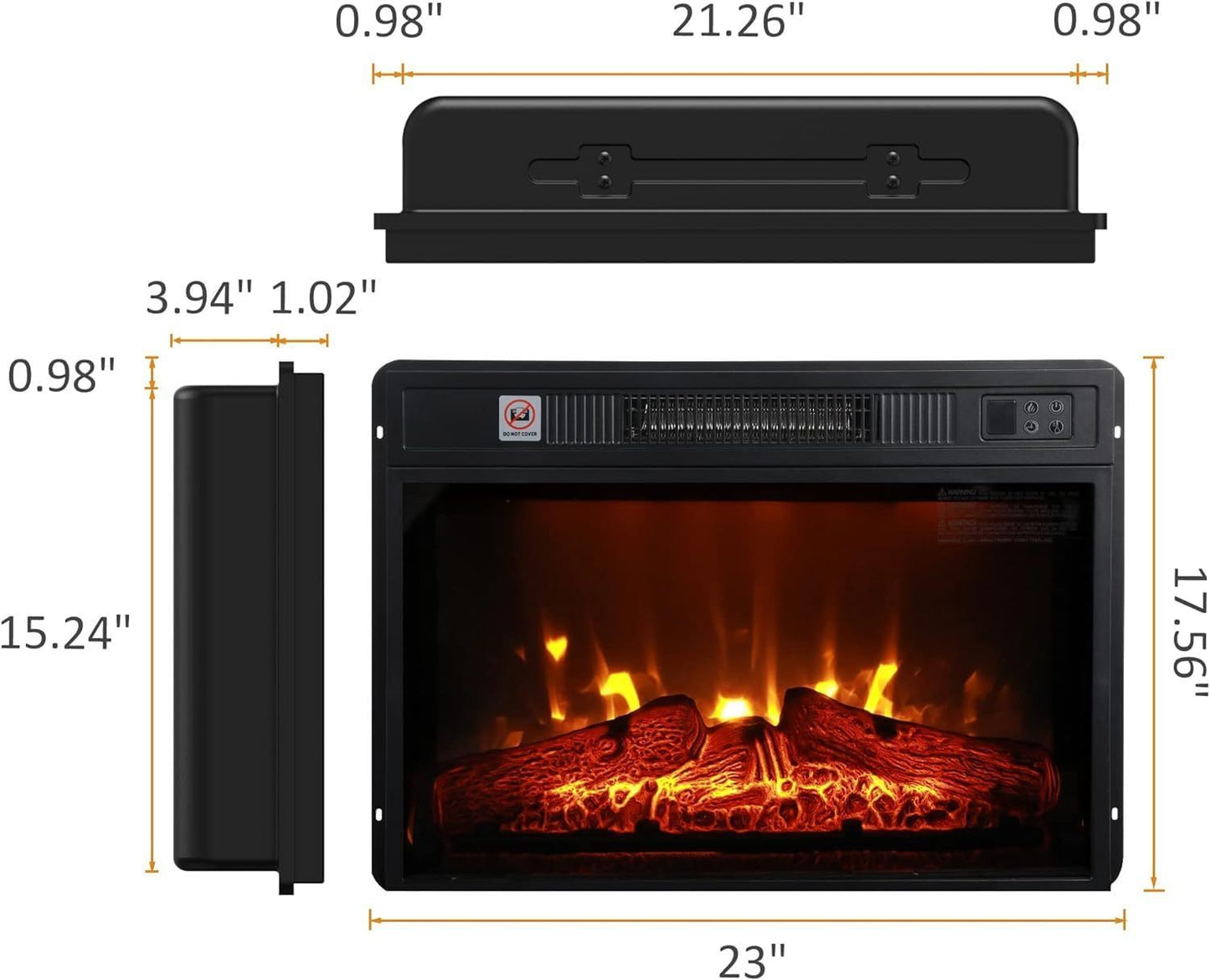 Lula Industrial Infrared Electric Fireplace