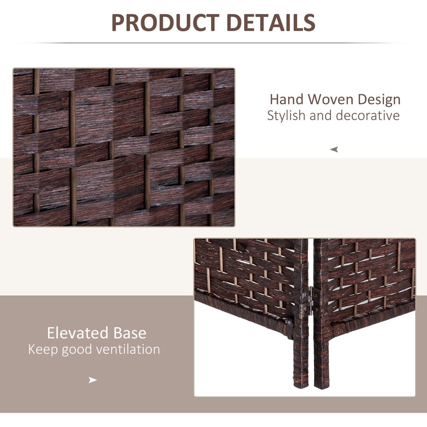 Lazzareschi Craftsman Wicker Weave Privacy Screen