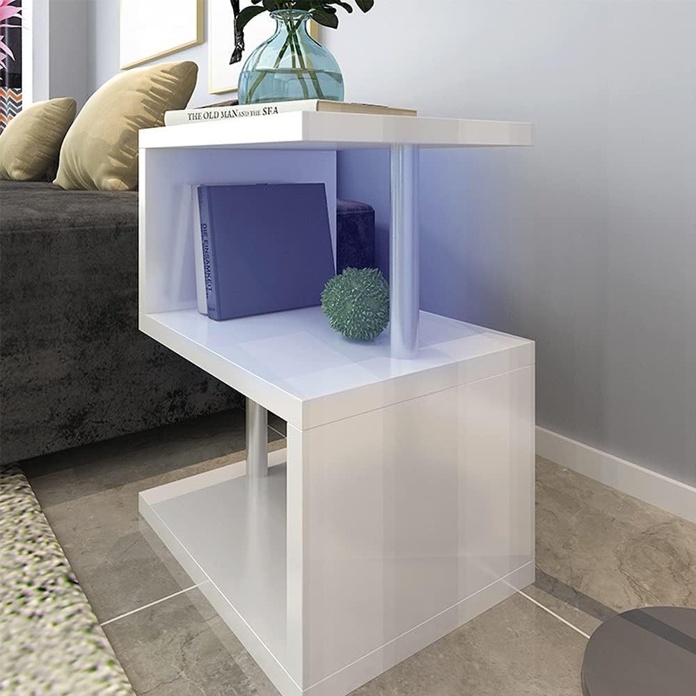 Lula Modern S-Shaped End Side Table