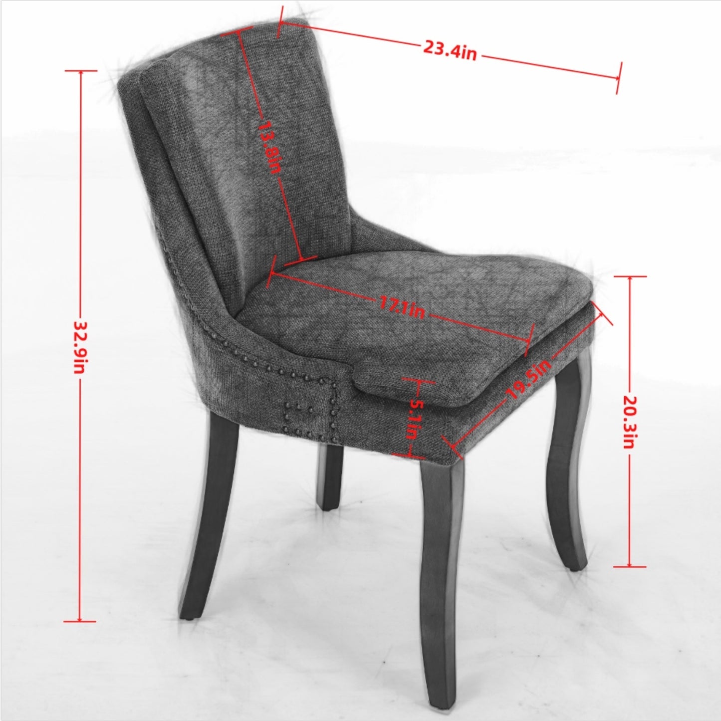 Healdsburg Modern Chenille Dining Chairs