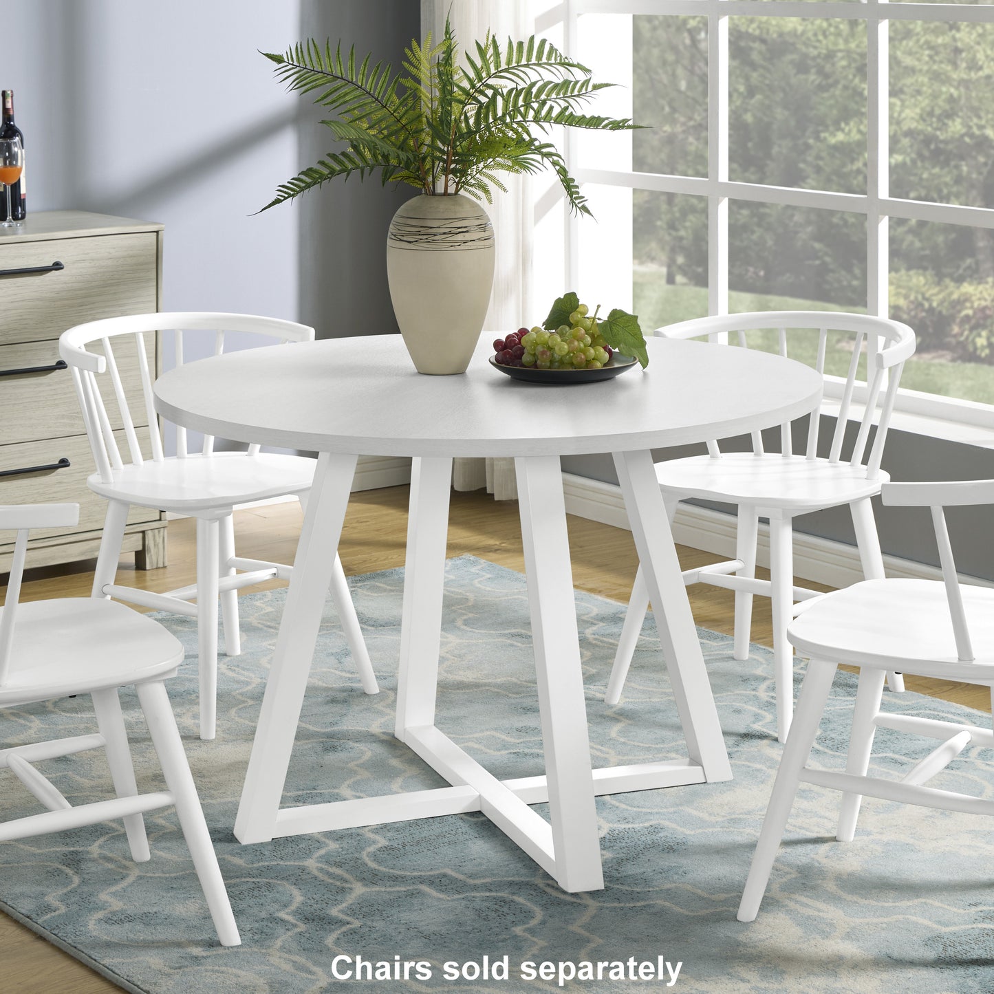 Napa Contemporary Velvet Round Dining Table
