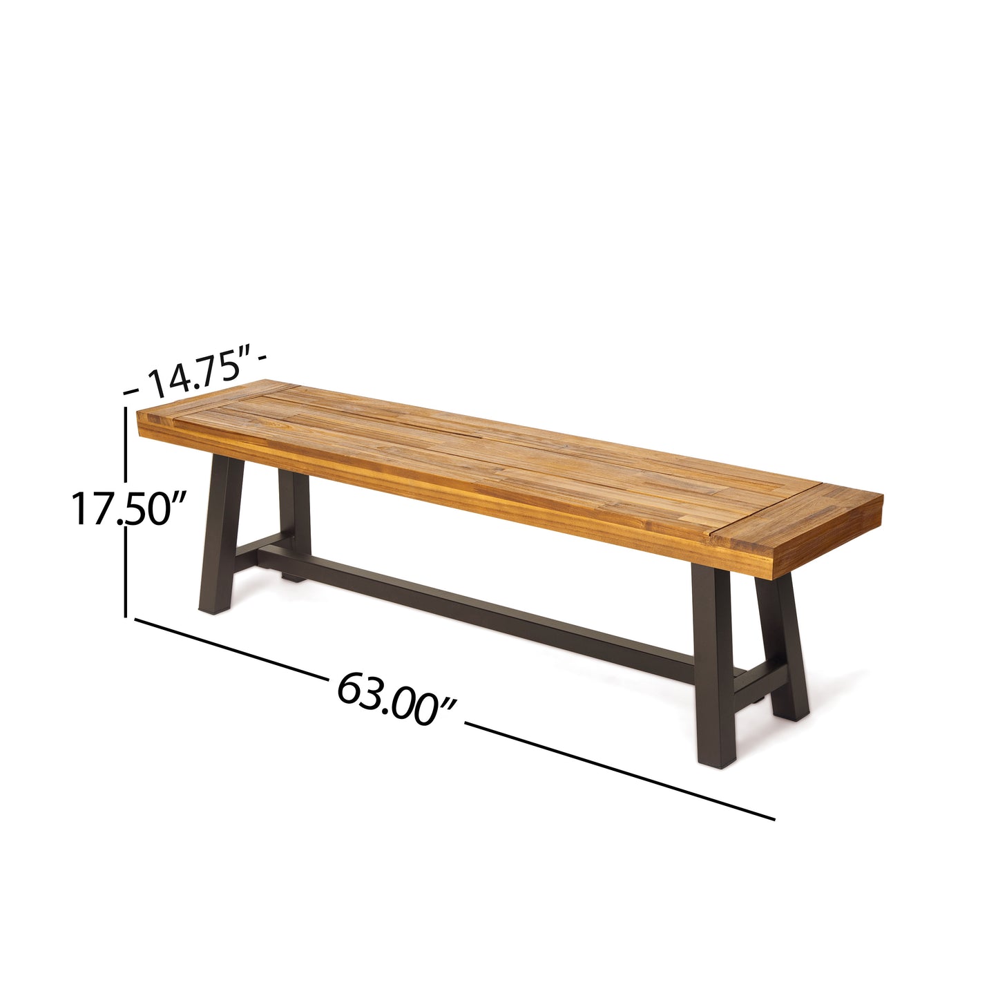 Mission Modern Outdoor Bench