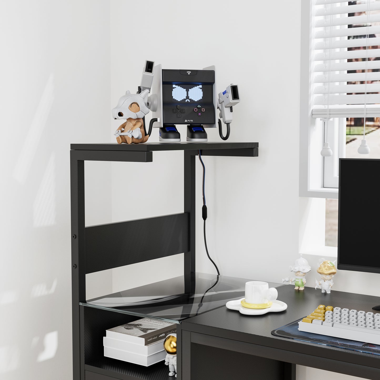 Silverleaf Modern USB Charging Desk