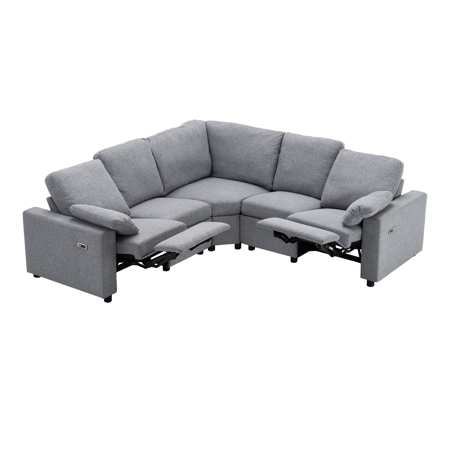 Calista Modern Reclining Theater Sectional