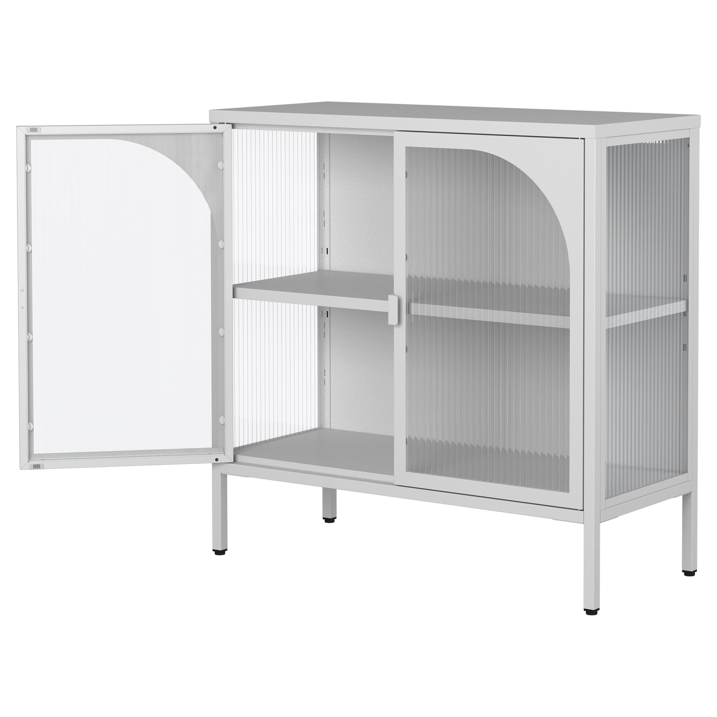 Sonoma Modern Accent Glass Storage Cabinet