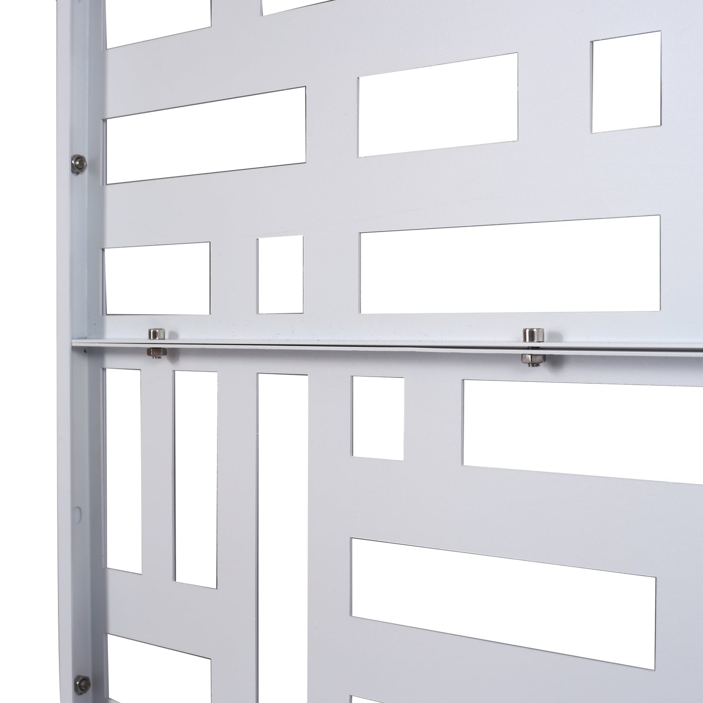 Ghivi Industrial Freestanding Metal Privacy Screen