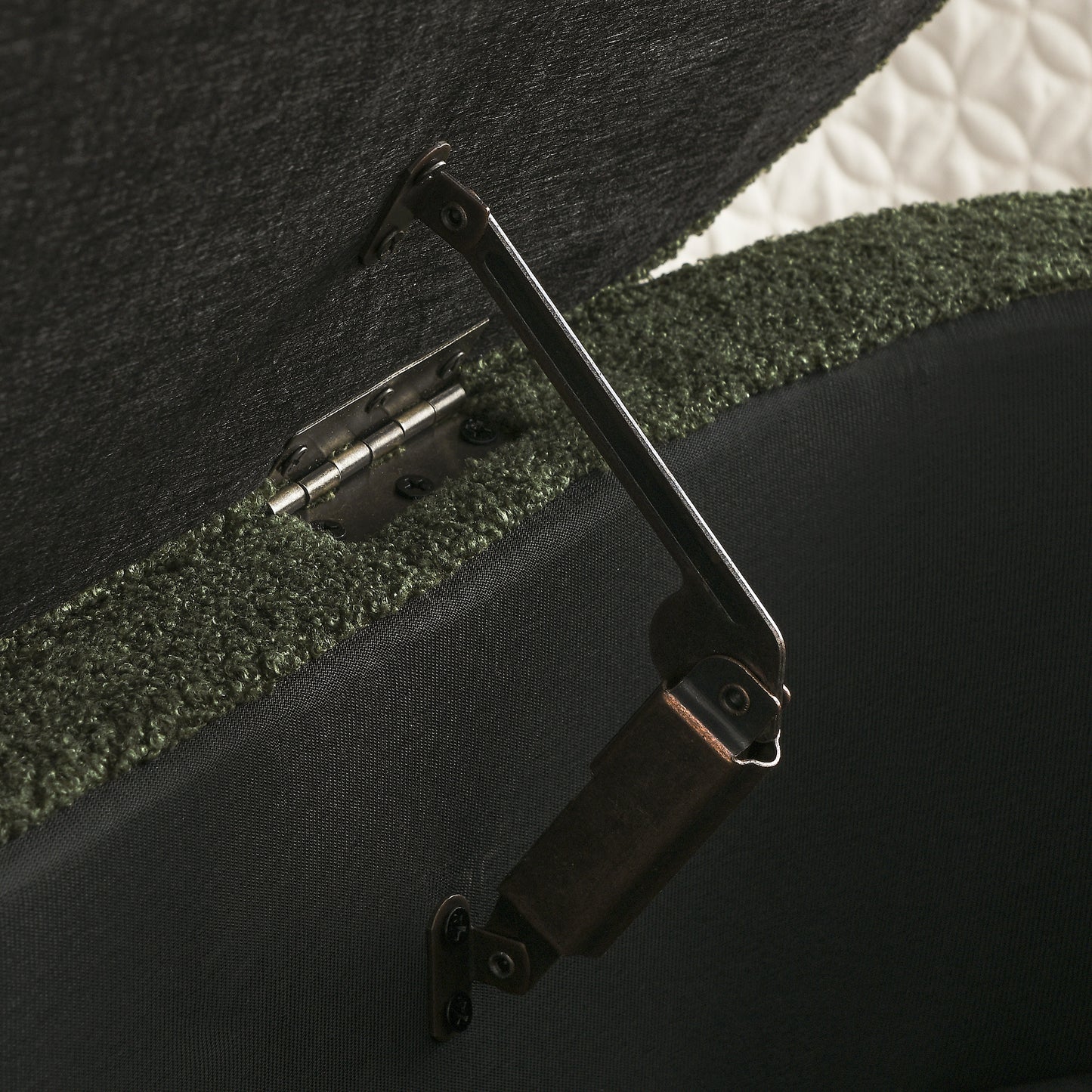 Westport Modern Velvet Storage Ottoman